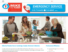 Tablet Screenshot of miketheplumber.ca